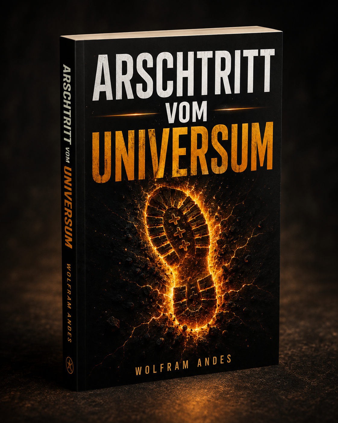 Cover Arschtritt vom Universum von Wolfram Andes